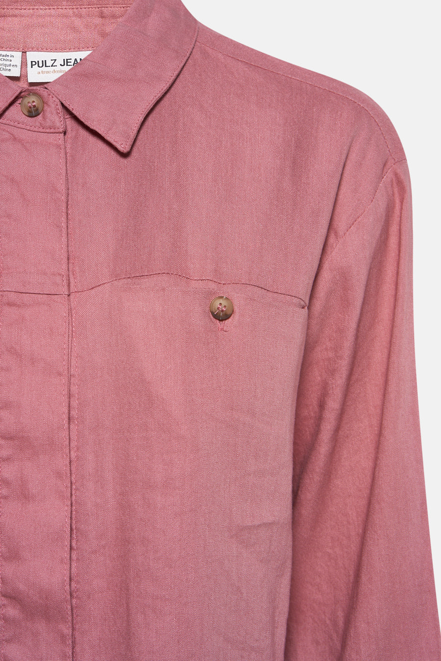 Hemd met lange mouwen - roze - PULZ