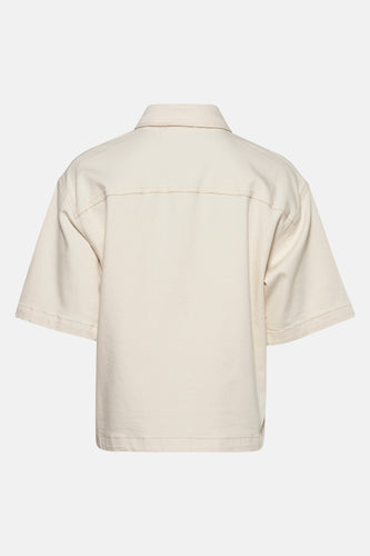 Jeanshemd - off white denim - PULZ