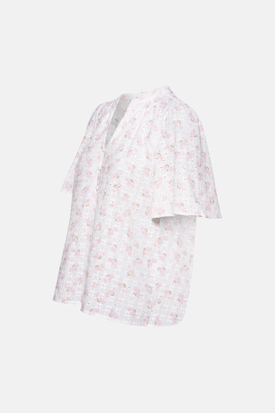 Blouse (korte mouwen) Roze - PULZ