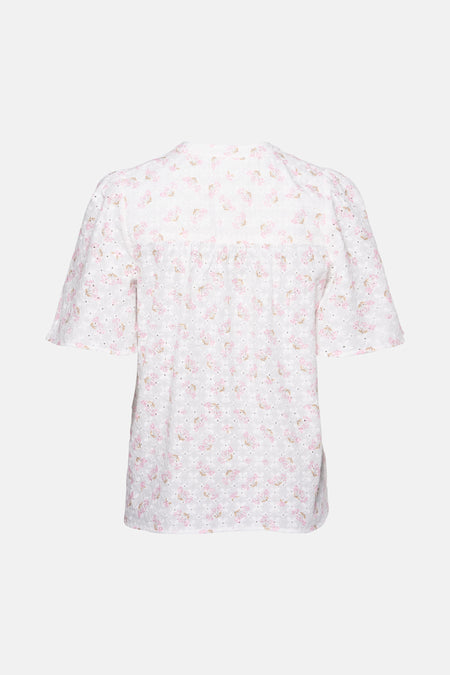 Blouse met korte mouwen - Wit