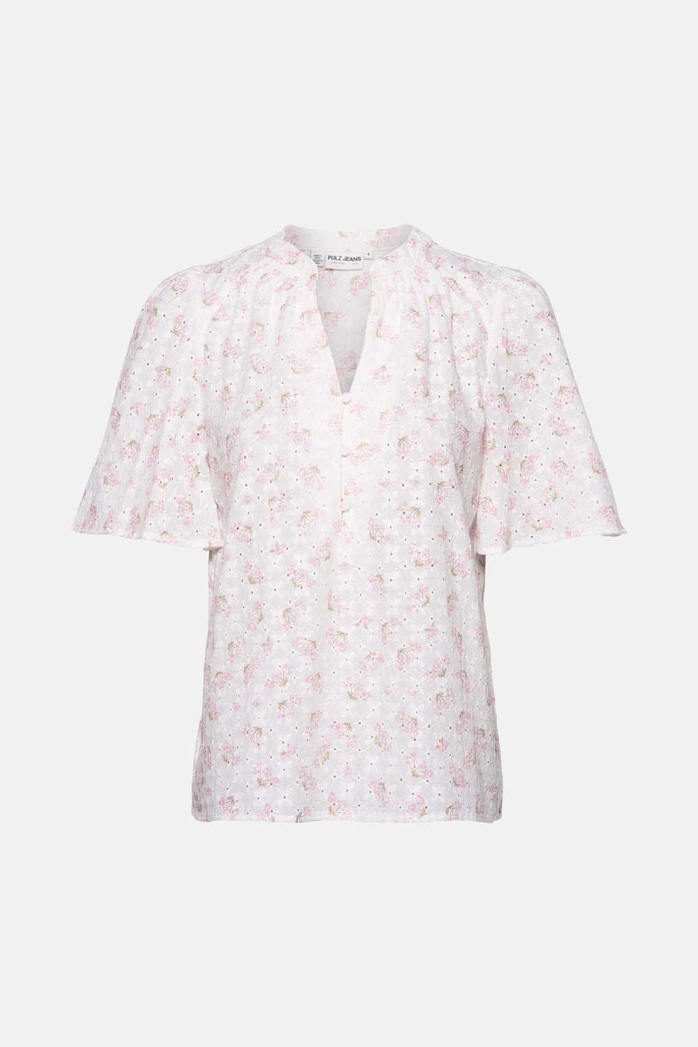 Blouse (korte mouwen) Roze - PULZ