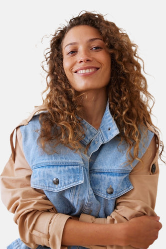 Jeansjas - Light blue denim