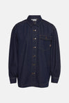 Chemise en jean Dark blue denim - PULZ