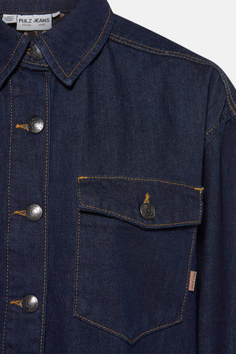 Jeanshemd - dark blue denim - PULZ