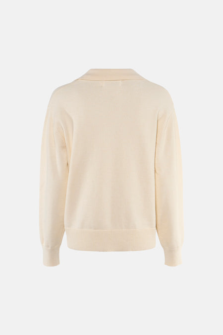 Pull V-hals - ecru