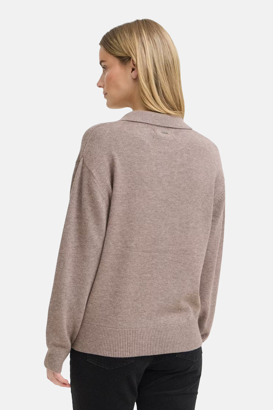 Pull V-hals - bruin