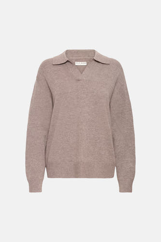 Pull V-hals - bruin