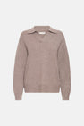Pull V-hals - bruin