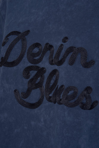 T-shirt met korte mouwen - blauw - PULZ