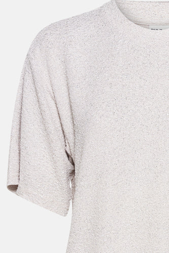 T-shirt met korte mouwen - zilver - PULZ