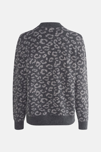 Pull met ronde hals - grijs - PULZ