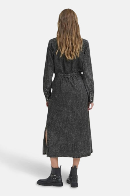 Robe à manches longues - Dark grey denim