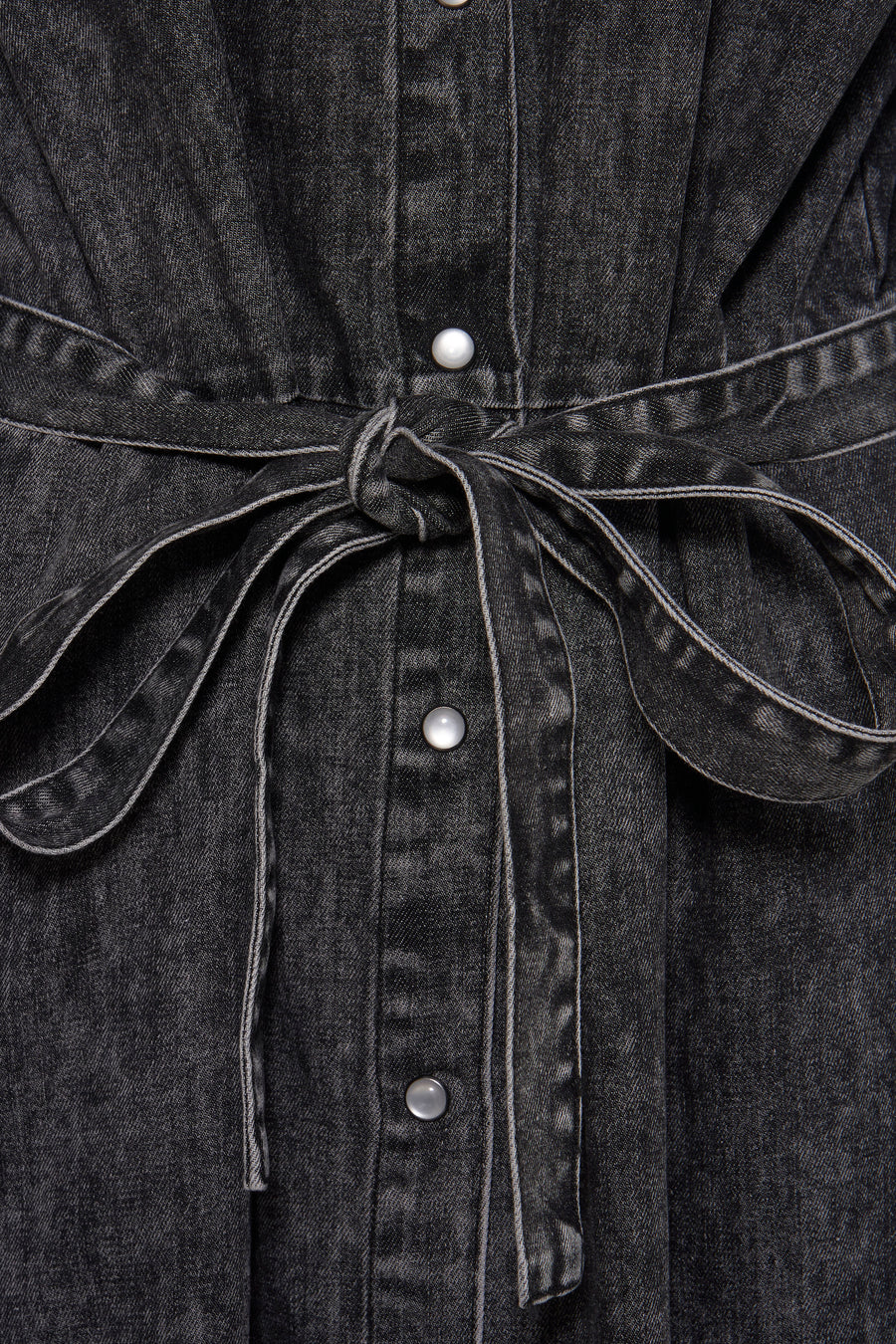 Robe à manches longues - Dark grey denim - PULZ