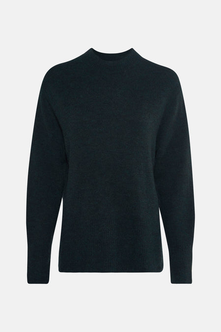 Pull met rolkraag - groen
