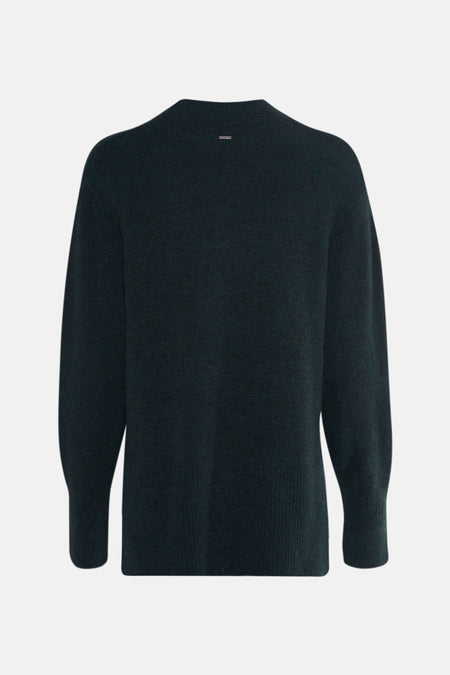 Pull met rolkraag - groen