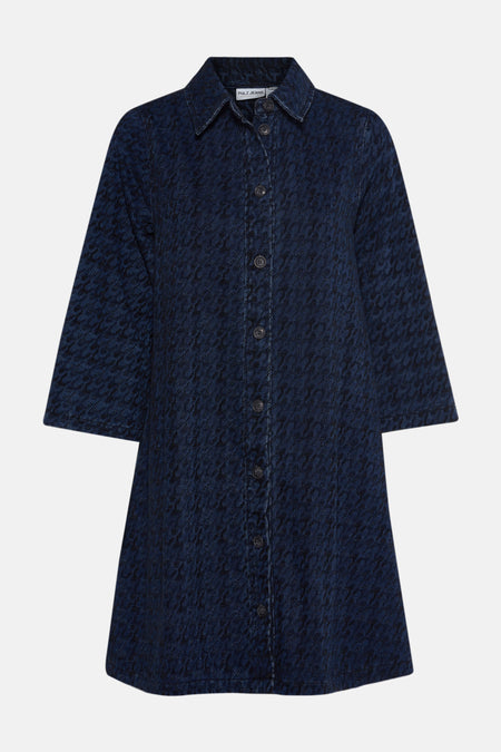 Robe à manches longues - dark blue denim