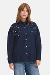 Jeanshemd dark blue denim - PULZ