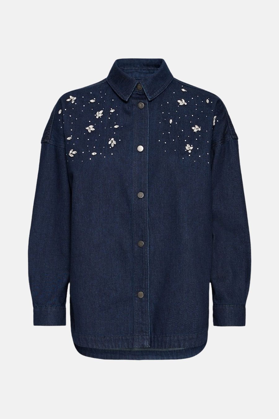 Chemise en jean - dark blue denim - PULZ - 4