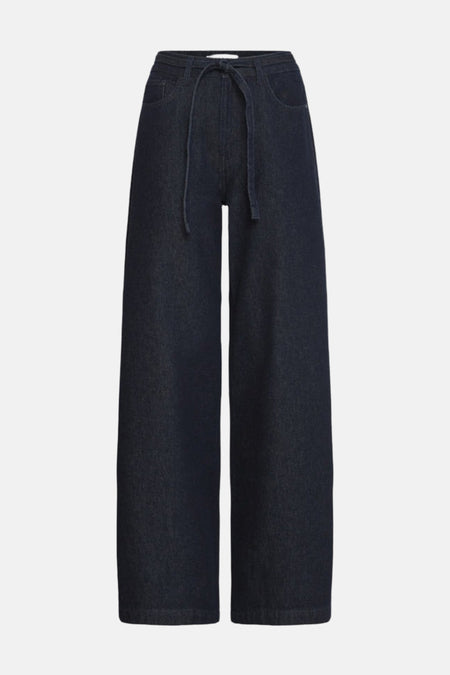 Jeans wide dark blue denim - PULZ