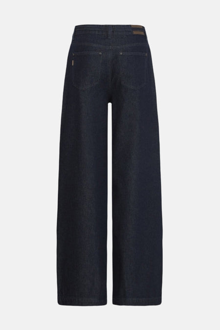 Jeans wide dark blue denim - PULZ