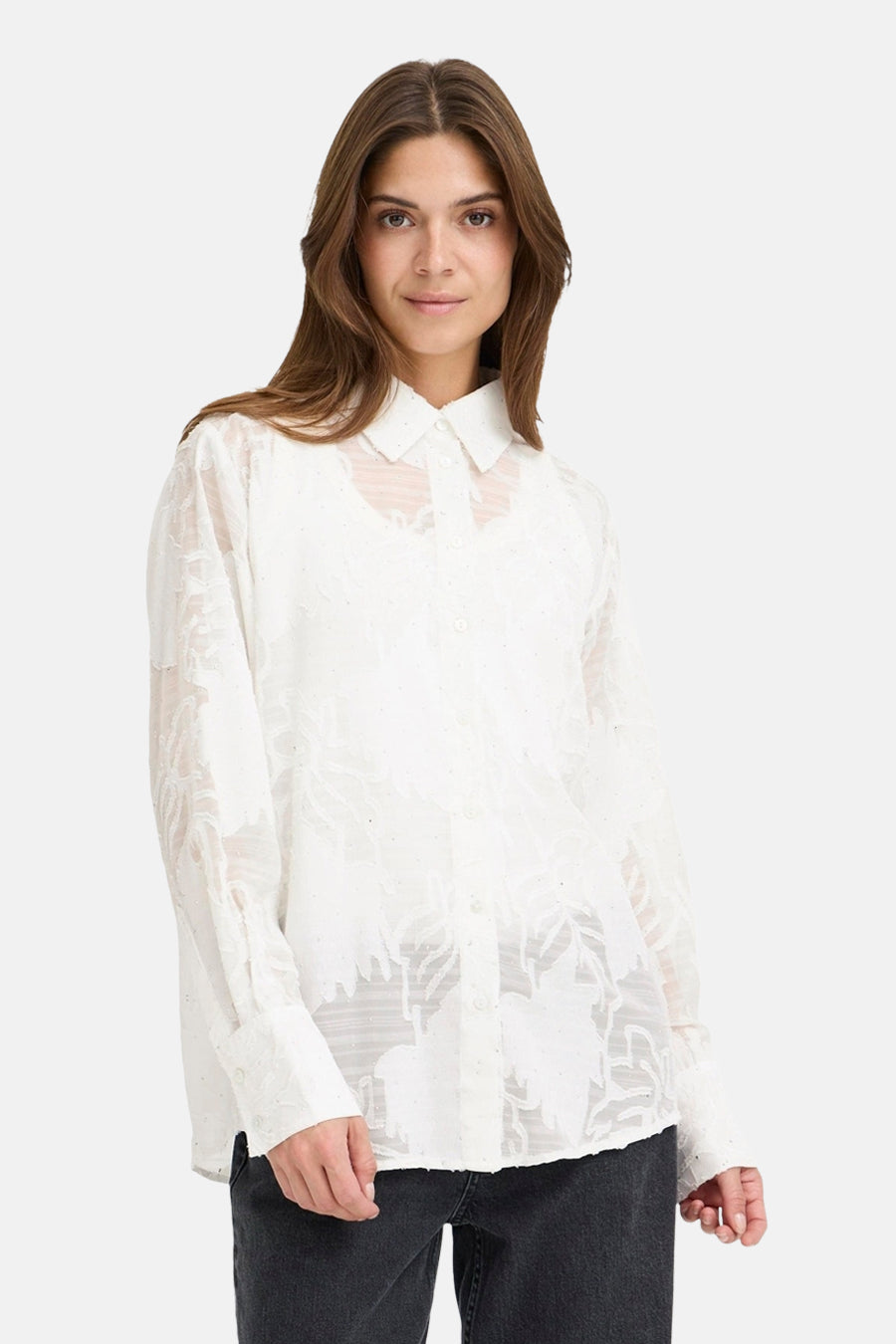 Chemise à manches longues - blanc - PULZ