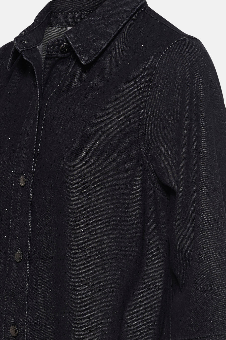 Robe à manches courtes - black denim - PULZ