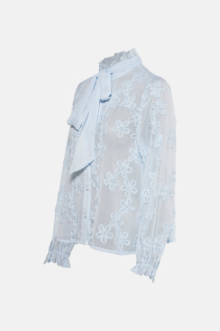 Hemd met lange mouwen - blauw