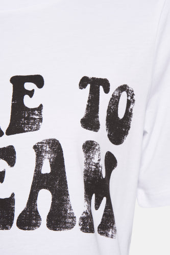 T-shirt met korte mouwen - wit - PULZ