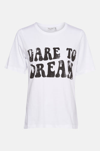 T-shirt met korte mouwen - wit - PULZ