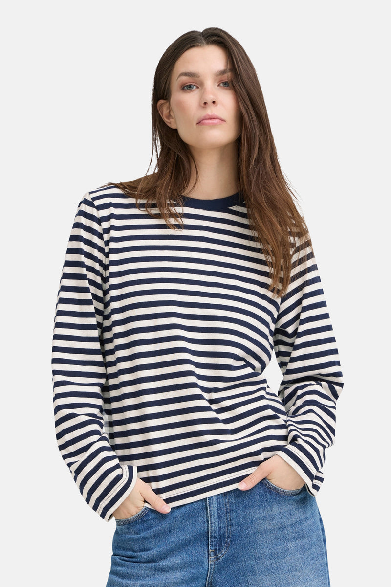 T-shirt (lange mouwen) blauw - PULZ