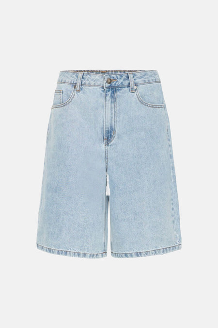 Short - light blue denim
