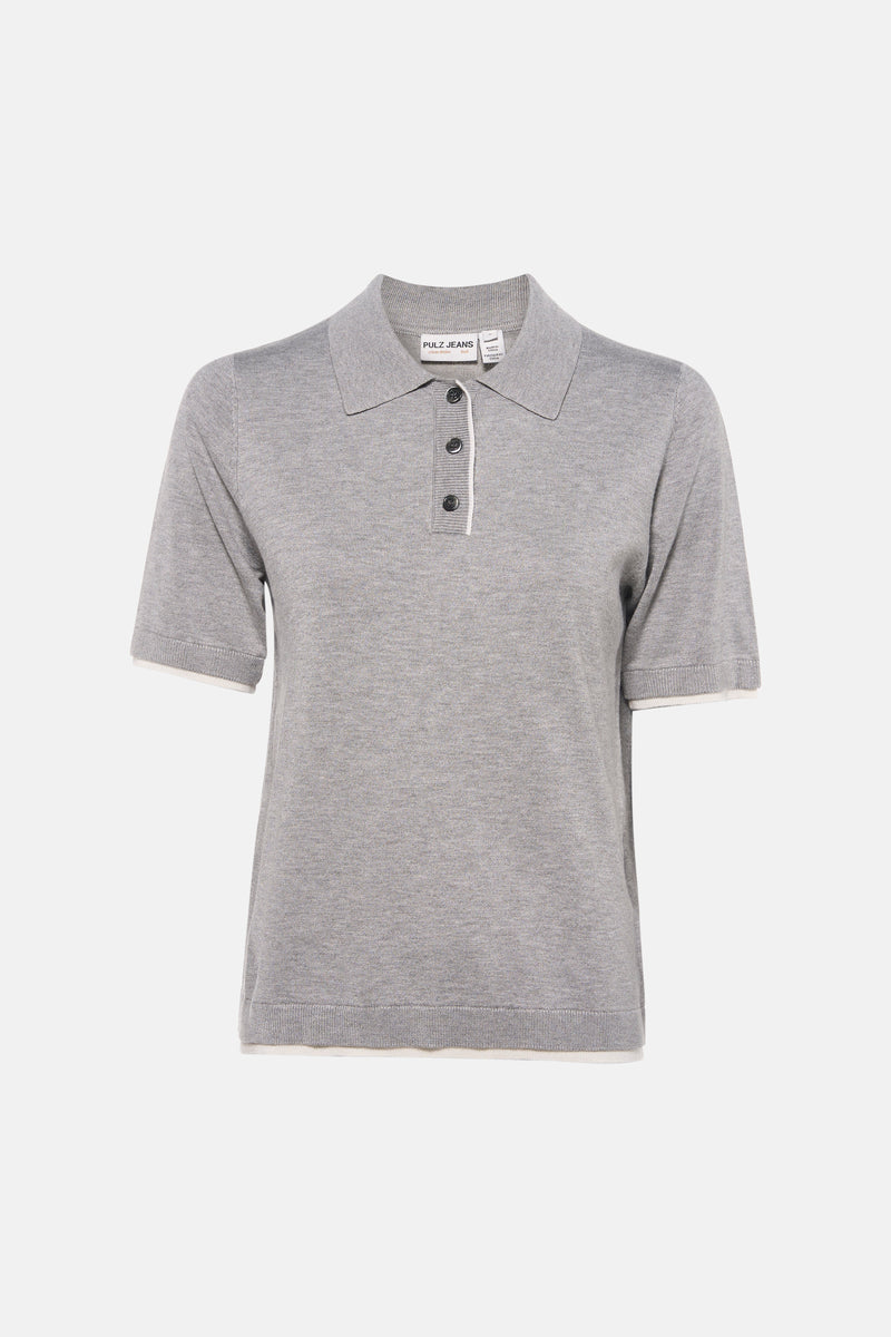 Pull à col rond - gris