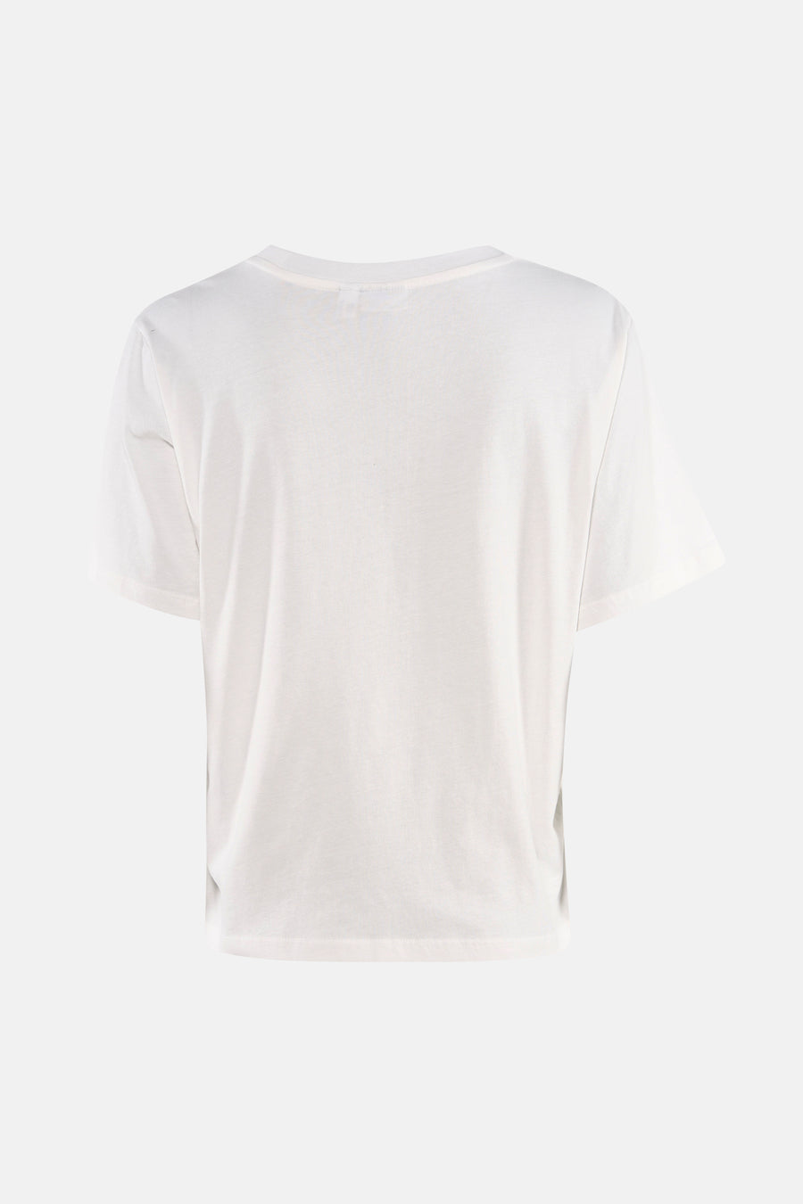 Wit T-shirt van PULZ met korte mouwen, gezien vanaf de achterkant.