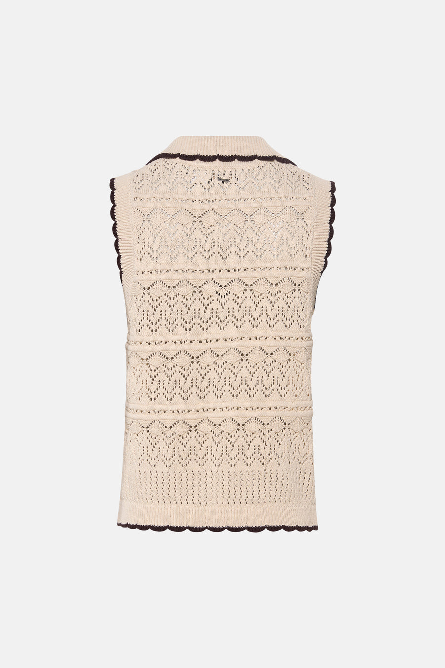 Pull col V - écru