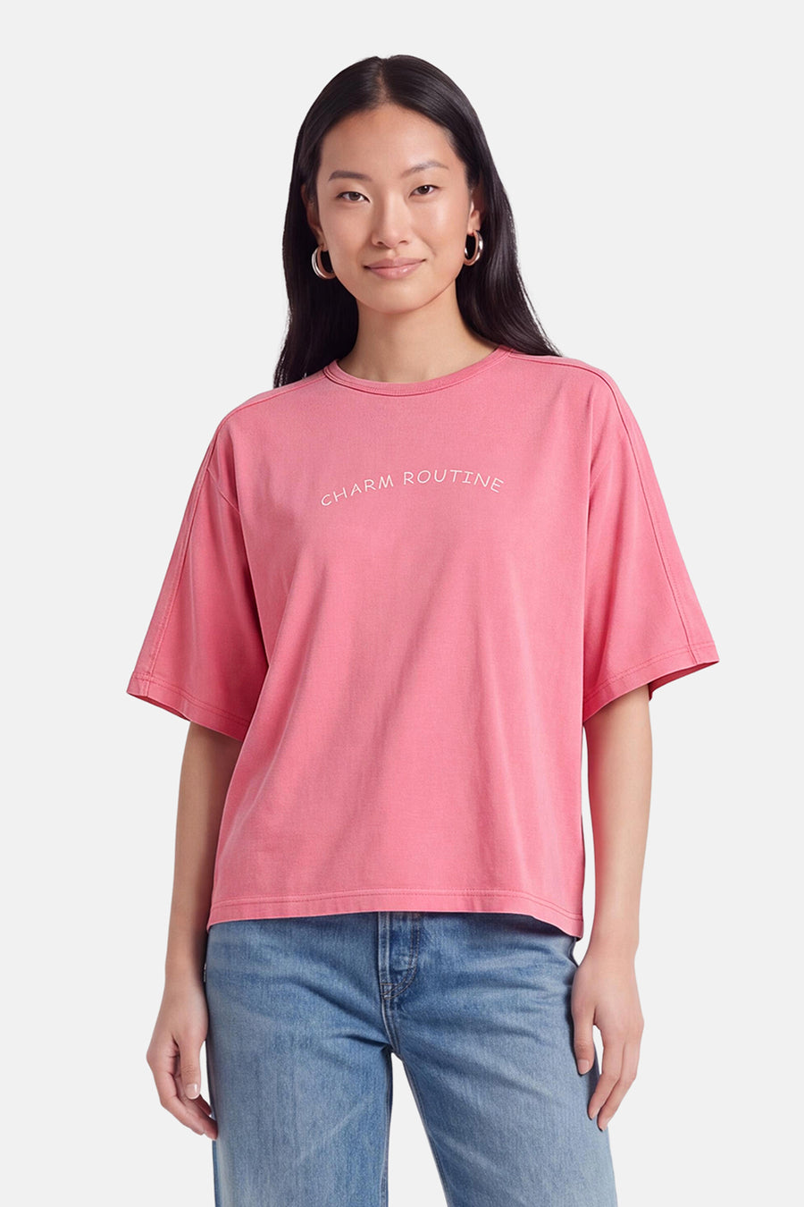 T-shirt met korte mouwen - roze