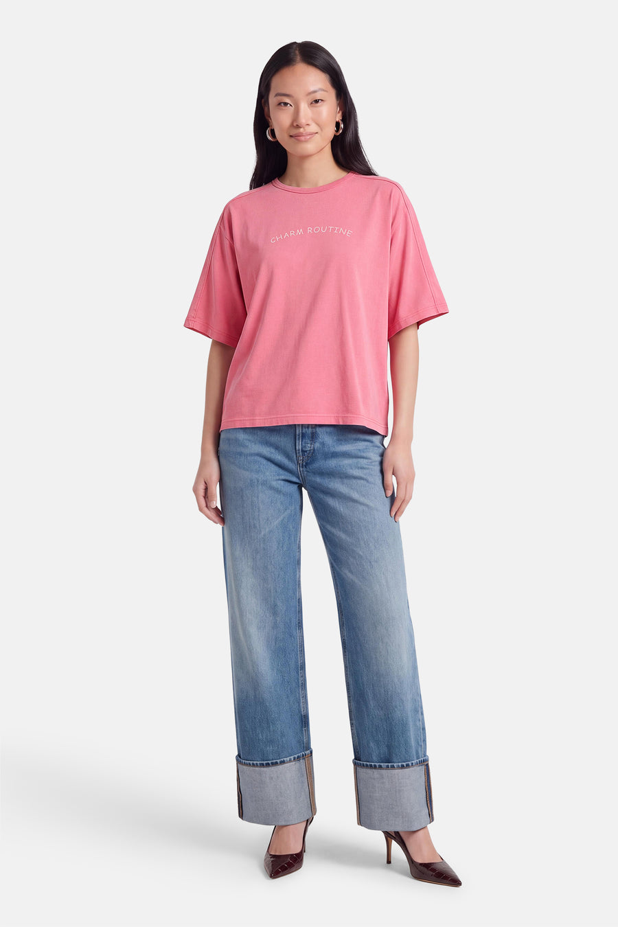 T-shirt met korte mouwen - roze