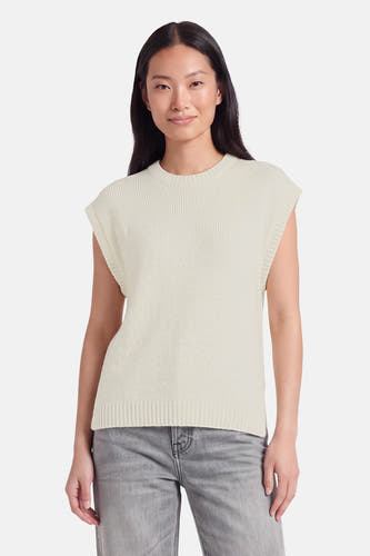 Pull O-hals - ecru