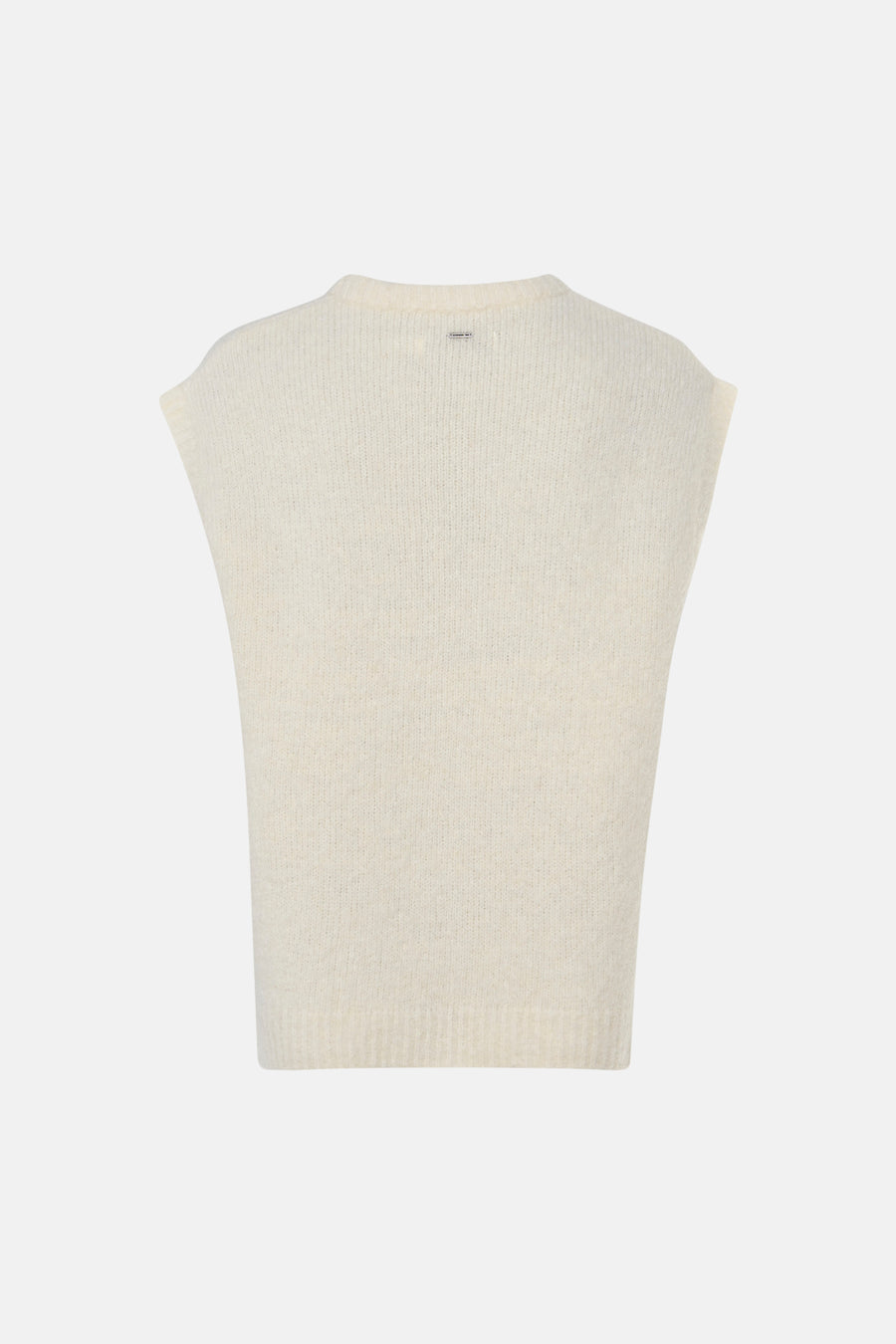 Pull O-hals - ecru
