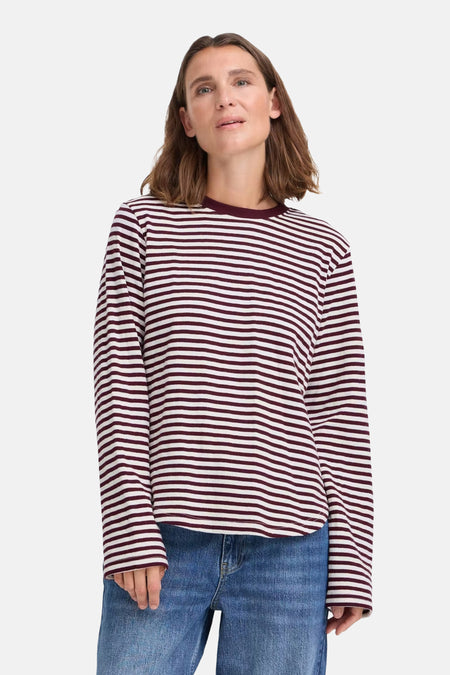 Sweat col O - rouge