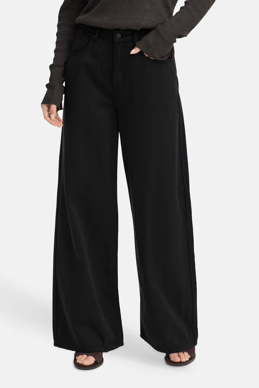 Colored jeans - zwart