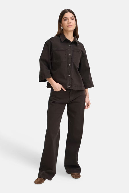 Pantalon 5 poches - brun