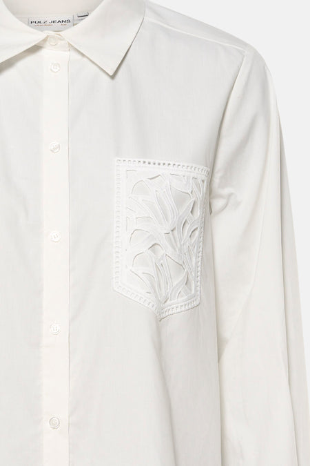 Chemise à manches longues - blanc