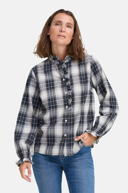 Chemise à manches longues - bleu