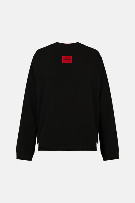 Sweat col O noir - HUGO