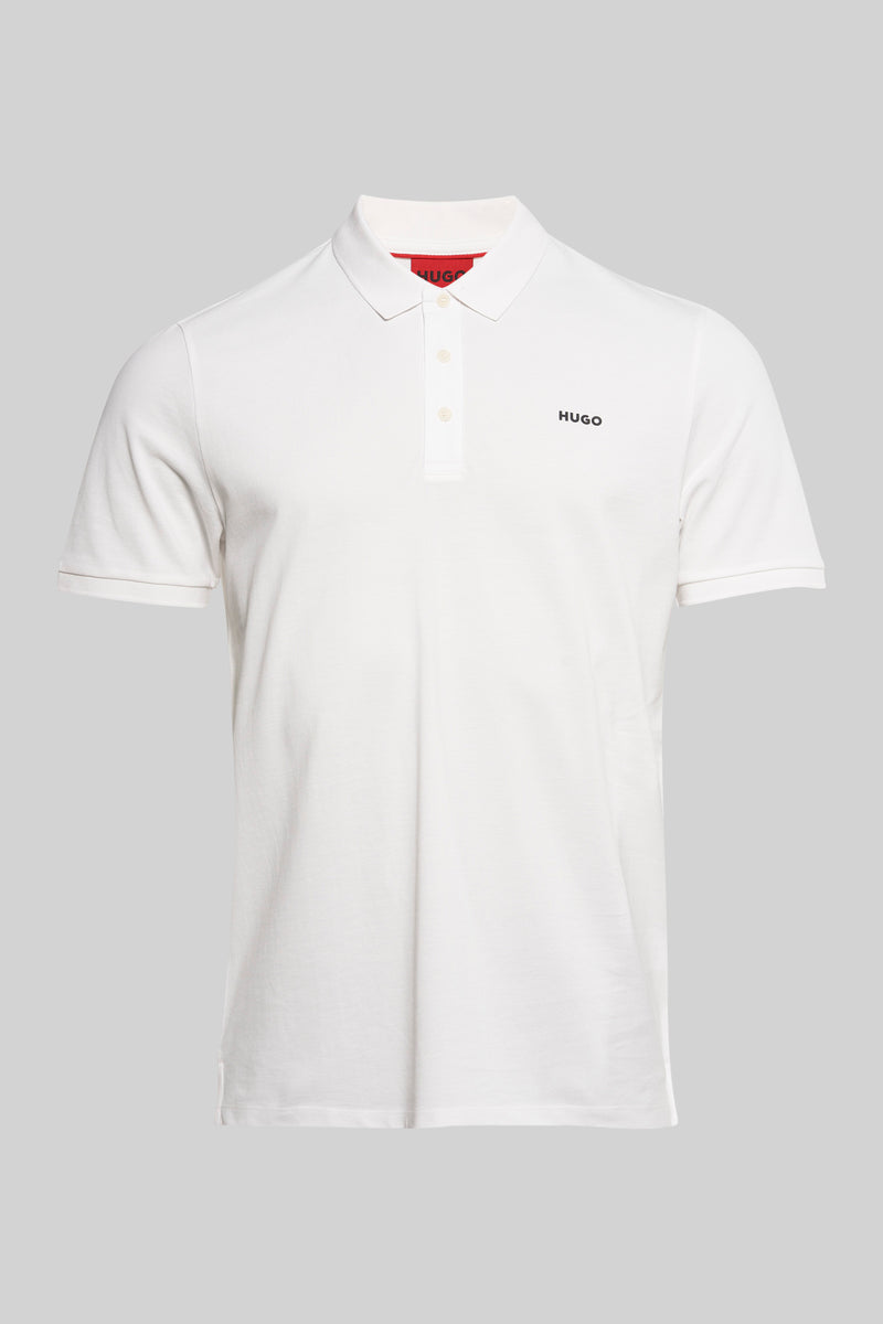 Heren tops polo korte mouw Ecru - HUGO