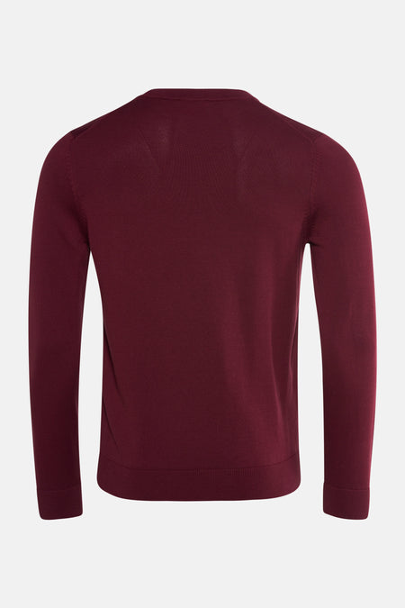 Pull met ronde hals - rood