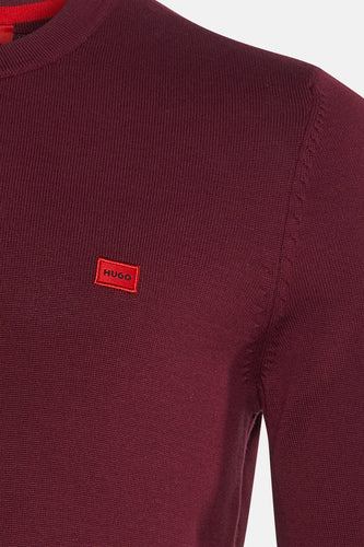 Pull met ronde hals - rood - HUGO