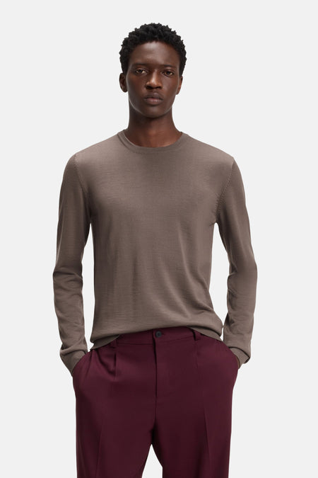 Pull col O brun - HUGO