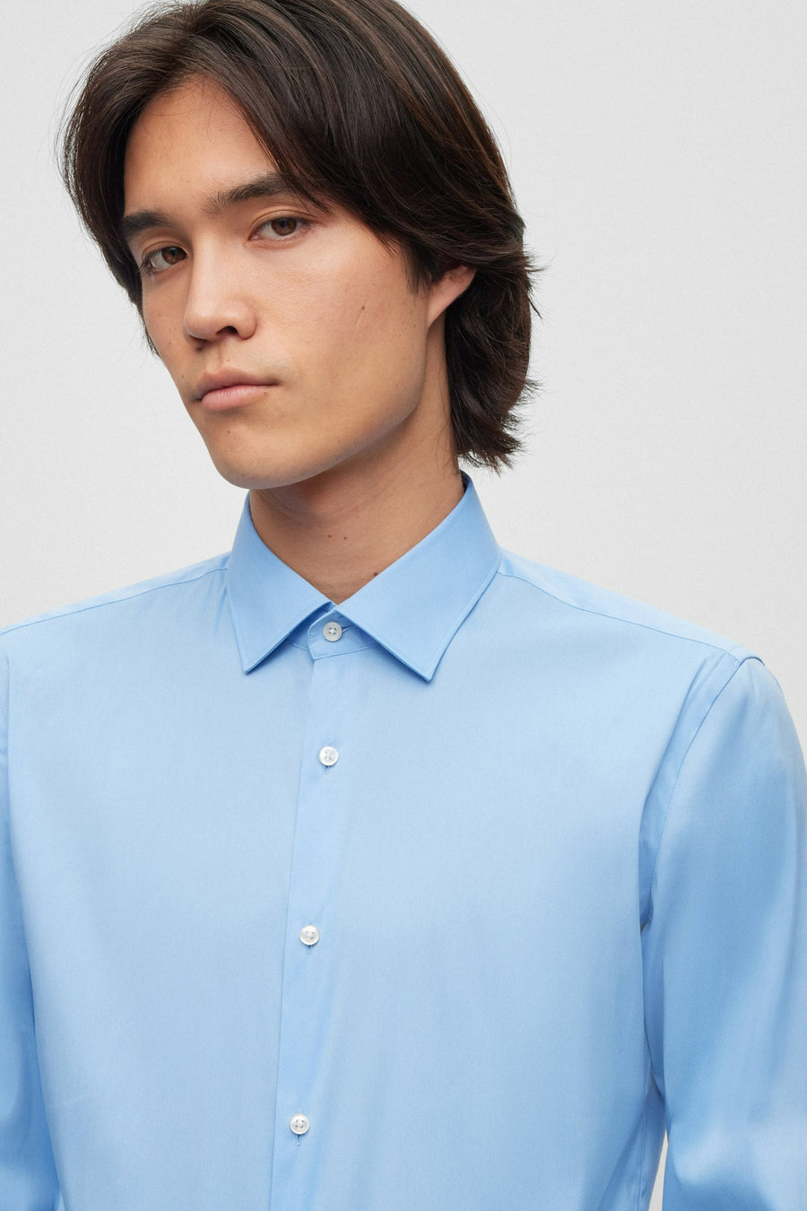 Hemd met lange mouwen - blauw - HUGO