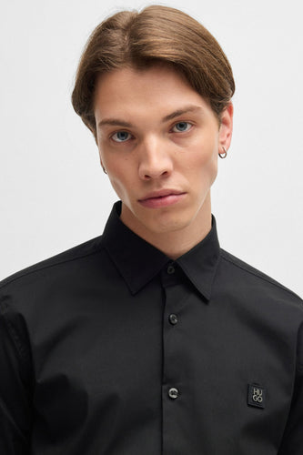 Hemd met lange mouwen - zwart - HUGO